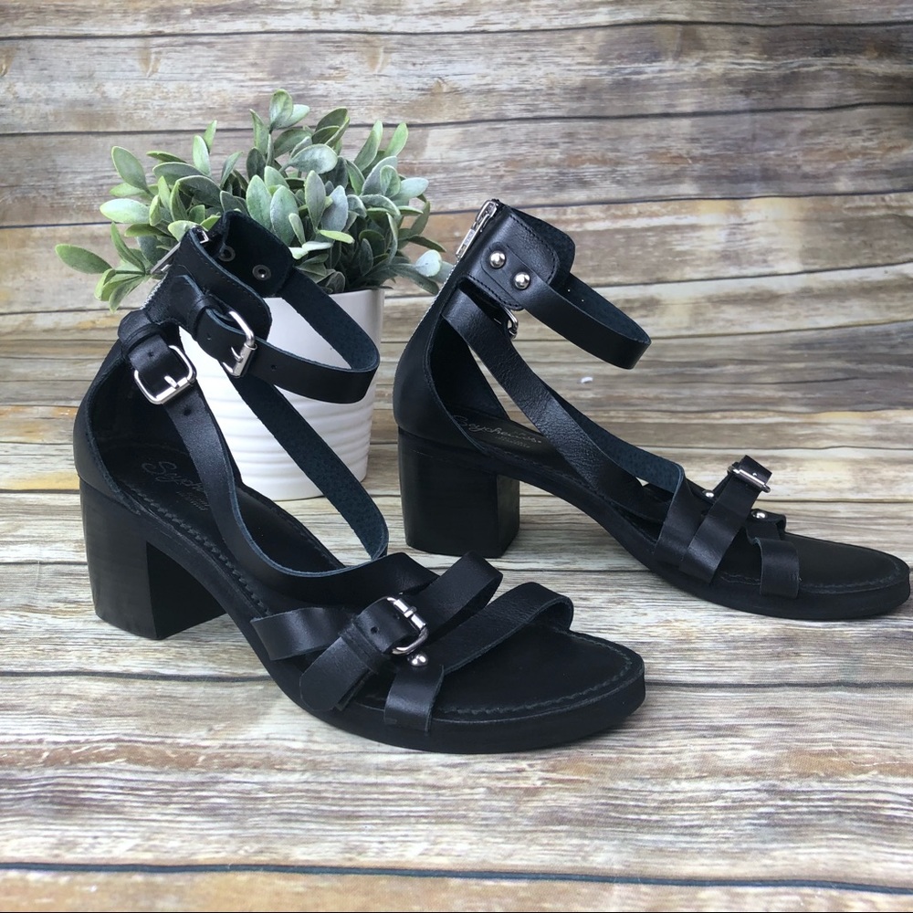 Anthropologie Seychelles Ankle Strap Heels Sandals
